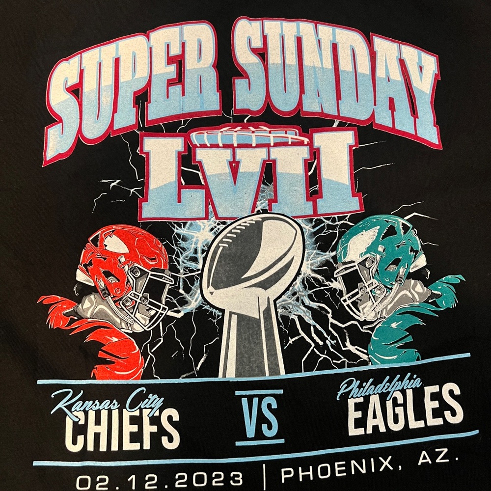 2023 Super Bowl Shirt Philadelphia Eagles VS Kansas City Chiefs T-Shirt